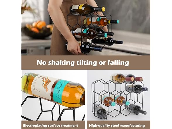 Stainless Steel Countertop Wine Bottle Holder