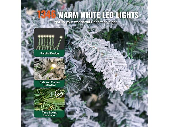 VEVOR Christmas Tree, 7.5ft Prelit