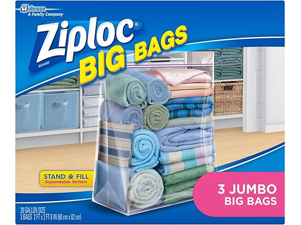 Ziploc Big Bag Jumbo 3ct