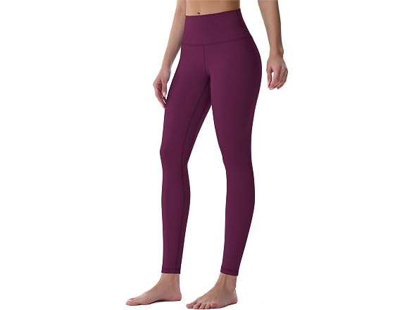 Sunzel Womens Leggings 28in M Black Cherry