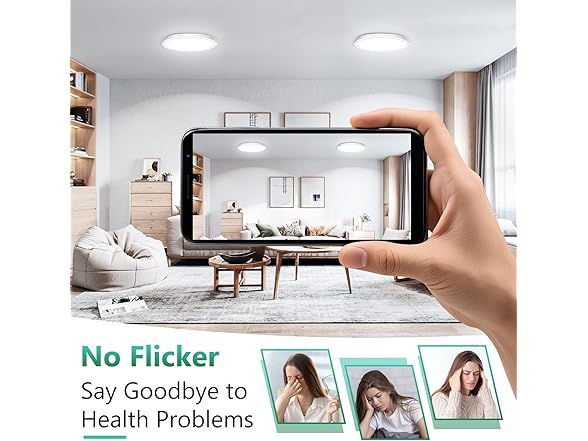 Brightever 7 Inch LED Flush Mount Ceiling Light Fixture