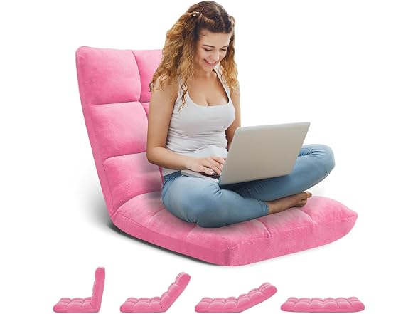 Folding Floor Gaming Chair, 14-Position - Gallery 6
