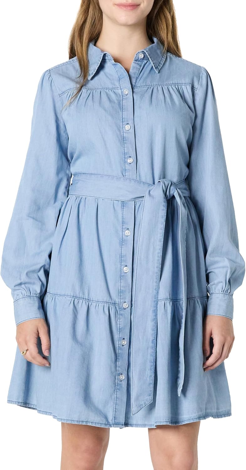 Amazon Essentials Women Chambray Shirtdress - Gallery 5