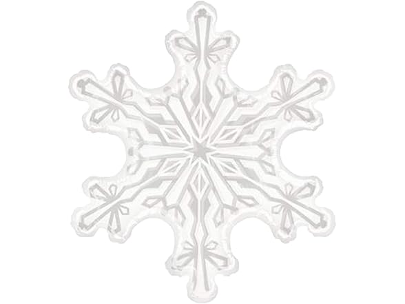 CYMYLAR Snowflake one Balloon Snowflake