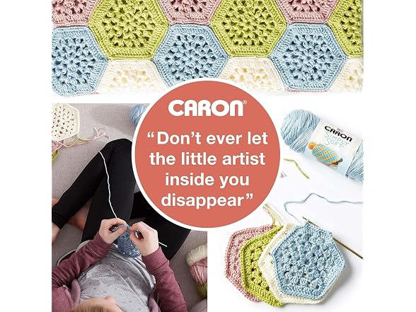 Caron One Pound Solids Yarn, 16oz, Gauge 4