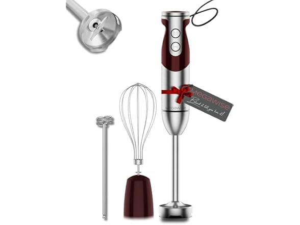 MegaWise 3-in-1 Hand Blender Set with Variable Speed Control