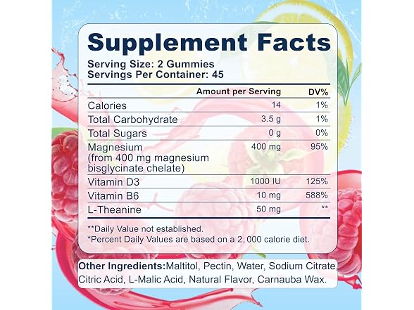 Magnesium Bisglycinate Gummies 400Mg
