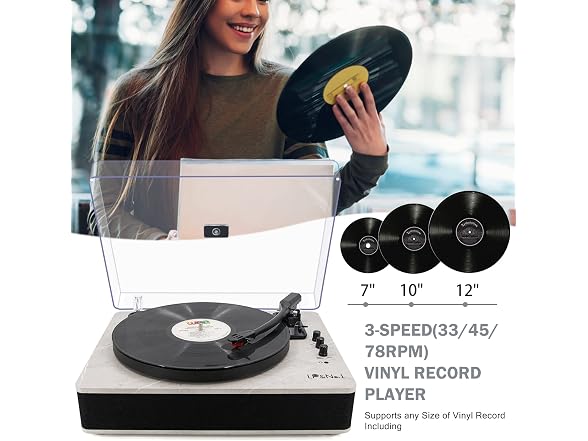 LP&No.1 Record Player Turntable USB - Gallery 4