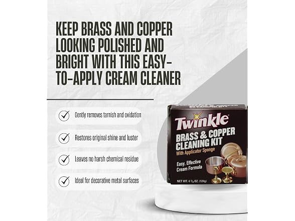 GROVE Twinkle Brass Cleaner 4.4 oz Cream