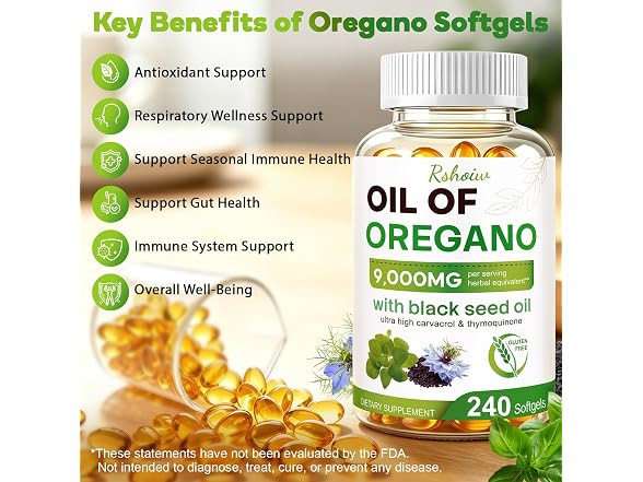 Rshoiw Oil of Oregano (240 softgels)