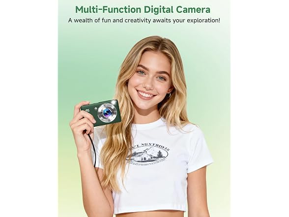 ceye Digital Camera 44MP FHD 16x Zoom Green