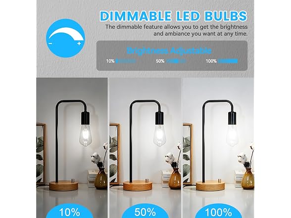Brightever LED Edison Bulbs 8 Pack