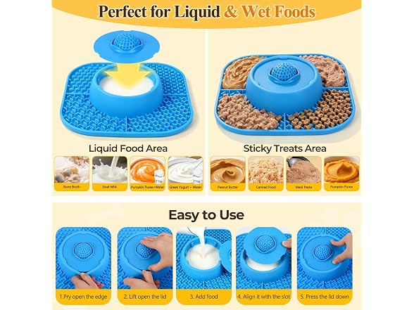 Huttoi Slow Feeder Dog Bowls 3-in-1 