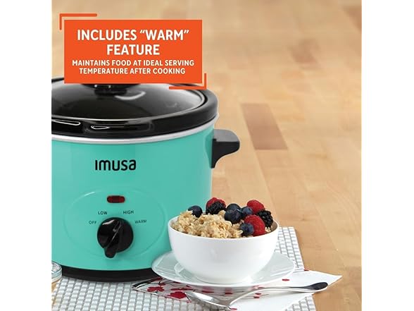 IMUSA Slow Cooker 1.5qt Teal