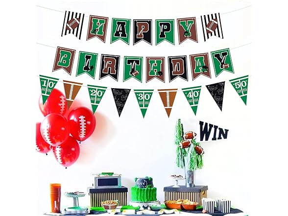 Football Themed Birthday Party Décor