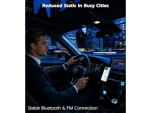 LIHAN Bluetooth Car Adapter 5.4, FM Transmitter