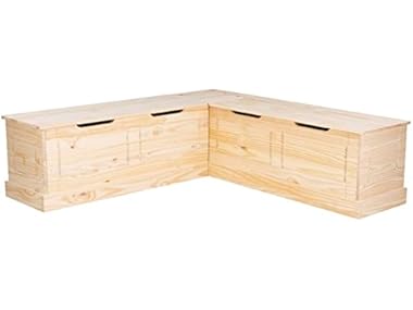 $134.99 Linon Harris Unfinished Wood Backless Nook dealfomo