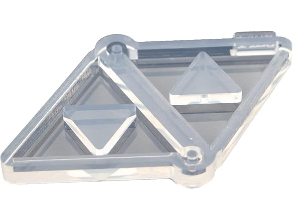 Shiny Glossy Triangle Earring Resin Mold Silicone 