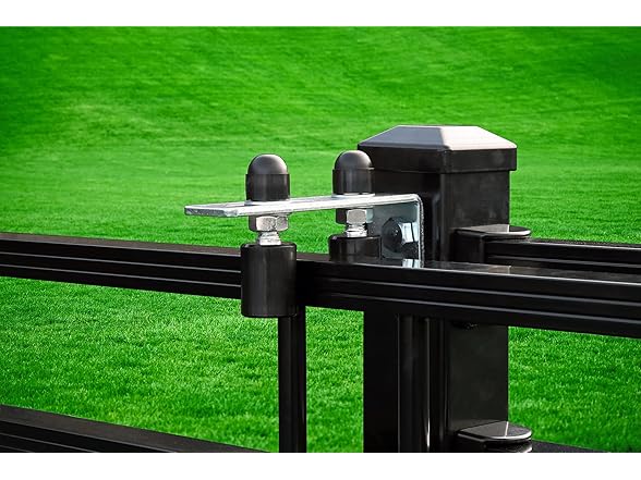THE HARDWARE MART Gate Guide Adjustable - Smooth Black Ny