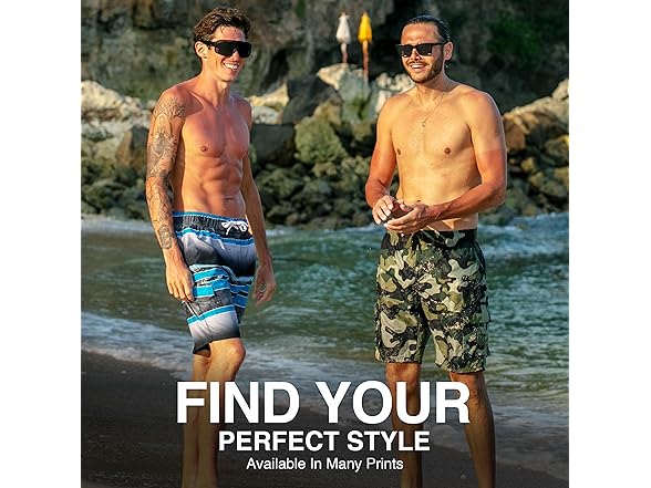 Kanu Surf Men's Black/Aqua Swim Trunks (M)