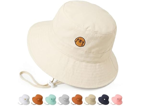 RIVBOS Toddler Sun Hat UPF 50+ Wide Brim