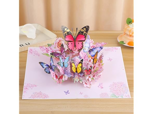 Iskueal 3D Butterfly Greeting Cards