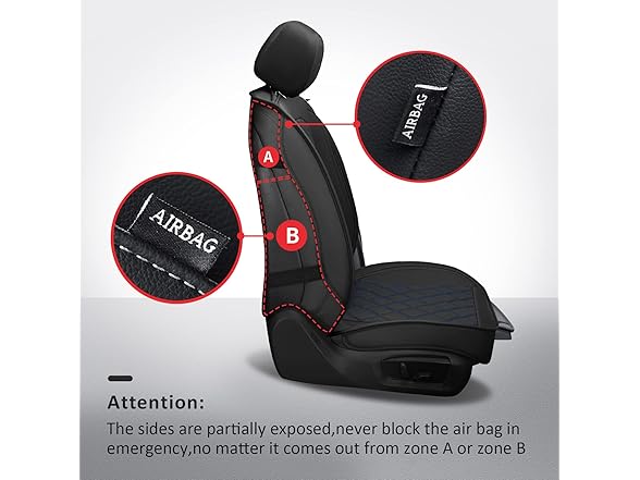 MIROZO 2PCS Front Seat Covers, Waterproof
