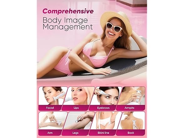 ANYLIV 3in1 Bikini Trimmer Waterproof White