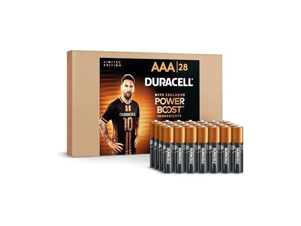 Duracell x Messi Limited Edition Coppertop AAA Alkaline Batteries