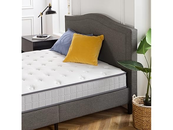 Zinus 8 Inch Comfort Support Cooling Gel Hybrid Mattress