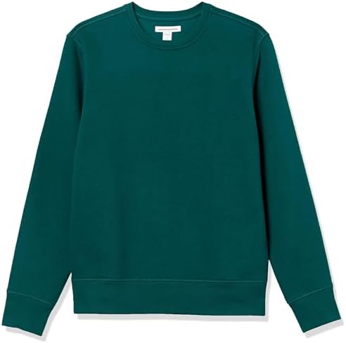 Amazon Essentials Men's Fleece Crewneck Sweatshirt - Forest Green, X-Small (Available in Big & Tall Sizes)