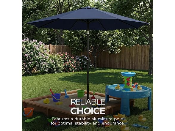 Four Seasons Courtyard Rockland 9' Market Patio Table Umbrella