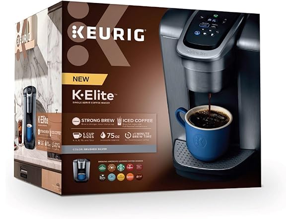 Keurig K-Elite Single Serve K-Cup Pod Coffee Maker (Open Box)