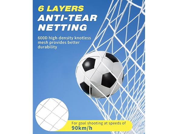 PodiuMax 16X7 FT Soccer Goal Target Net