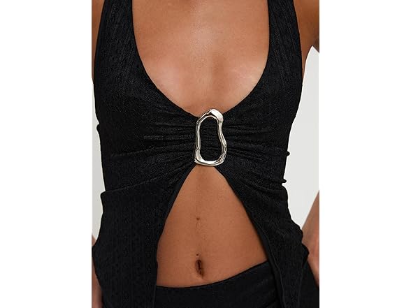 Princess Polly Moderna Halter Lace Top