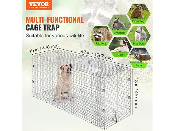 VEVOR Live Animal Cage Trap