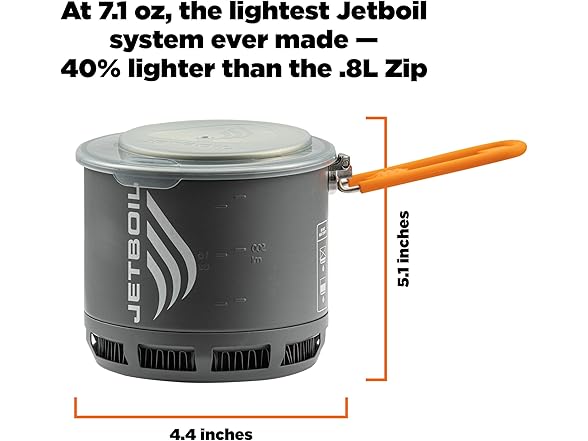 Jetboil Stash Ultralight Camping and Backpacking Stove Cooking System