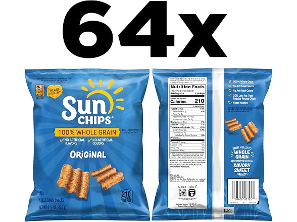 SunChips Original Multigrain Pack of 64