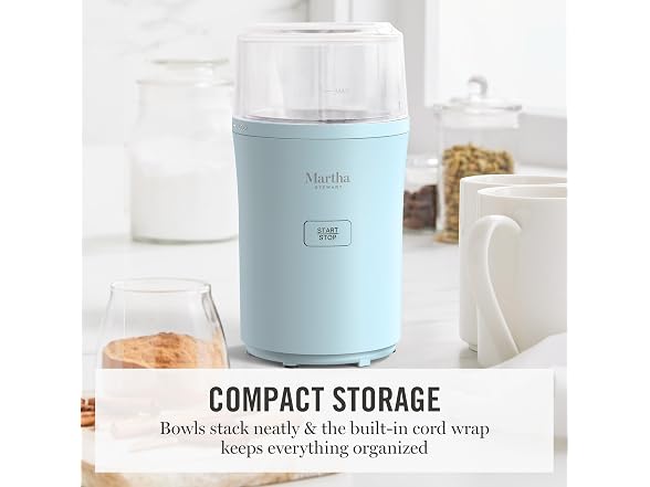 Martha Stewart Electric Coffee & Spice Grinder Blue