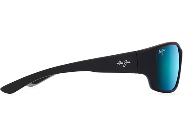 Maui Jim Mens Local Kine Polarized Wrap Sunglasses