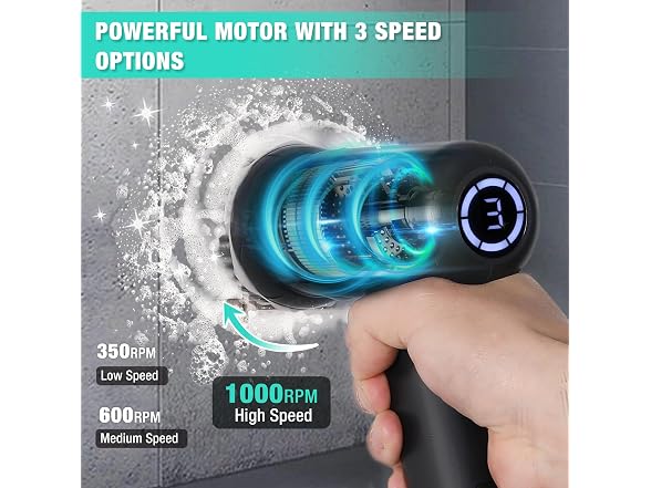 HAUSHOF Cordless Spin Scrubber