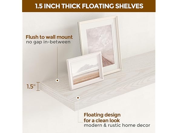 Fun Memories 24in Deep Floating Shelves