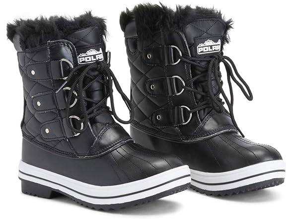 POLAR Womens Snow Boot Quilted Short