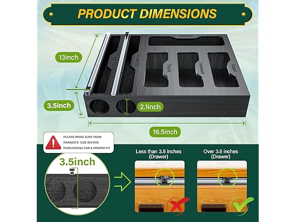Black Bag and Plastic Organizer