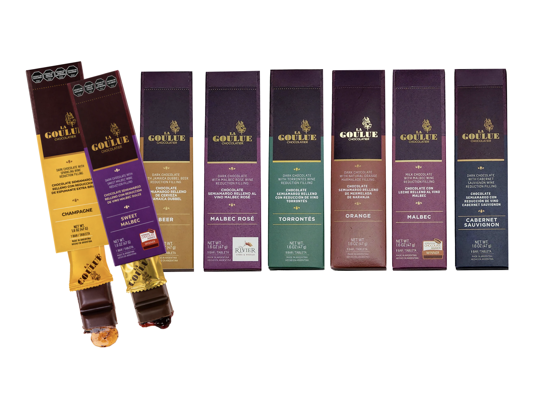 (8pk) Wine-filled Gourmet Chocolate Bars by La Goulue - Gallery 6