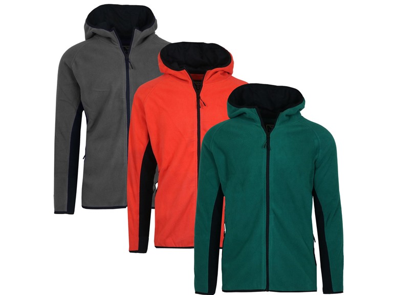 3-Pack Men's Polar Fleece Tech Zip Hoodie (Sizes, S - 2XL)