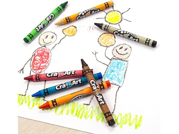 Cra-Z-Art Bulk Crayons, 6 Packs of 16 Count