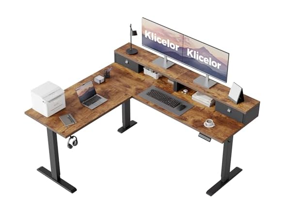 L Shaped Standing Desk 63 x 55 Inch