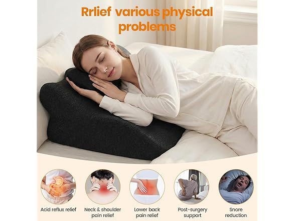 Ruanuo Memory Foam Ergonomic Rest Pillow