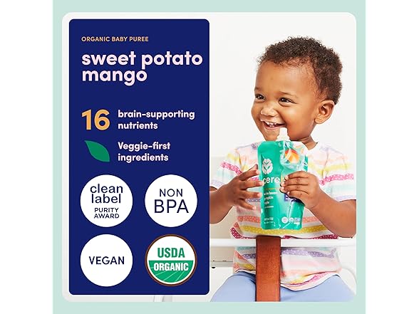 Cerebelly Sweet Potato Mango, 6pk